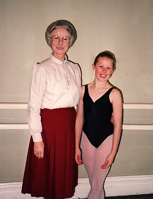 Caroline and Miss Joan Irvine, 1991.